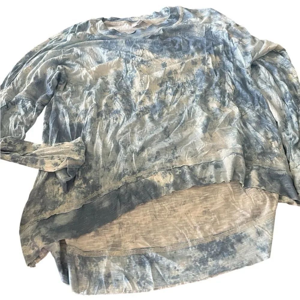 True Craft Tie-Dye Long Sleeve Top good vibes side small new with tags